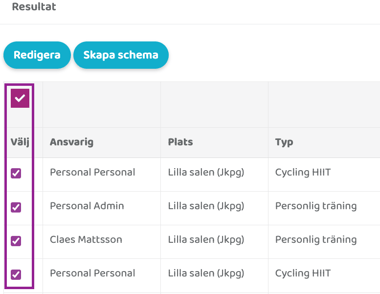 Massredigering är ett smidigt verktyg för att redigera schemat eller förlänga det
