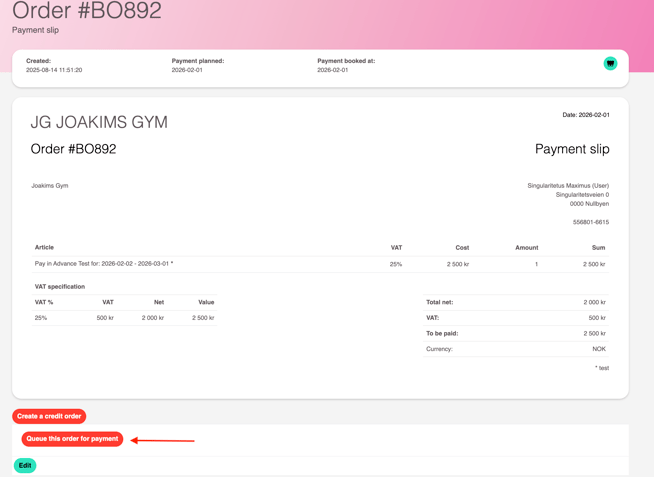 How to work with avtalegiro