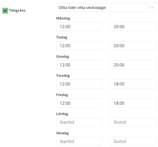 Medlemskap Tidsgräns
