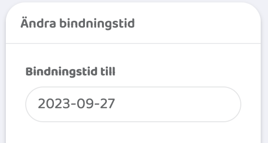 Bindingstid