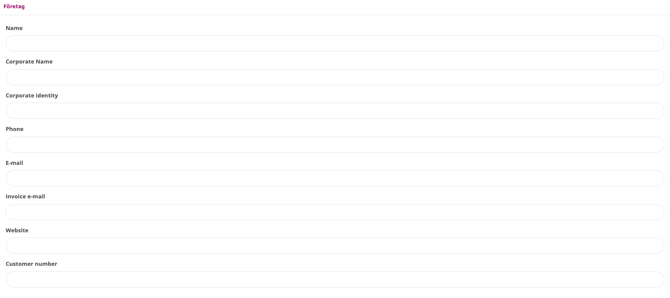 Adding company in the crm