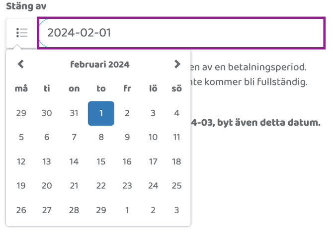 Avslute ett medlemskap (personal/admin)