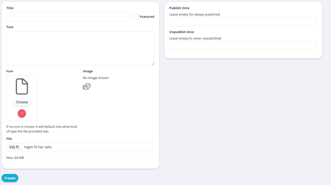 Upload a file to media bank