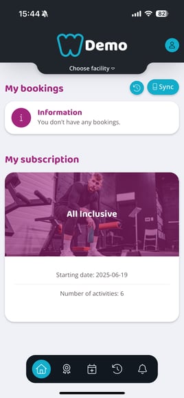 Customer bookings calendar