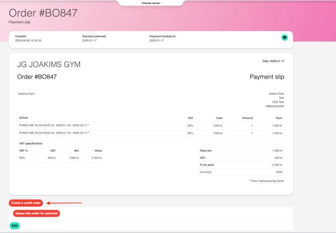 How to work with avtalegiro