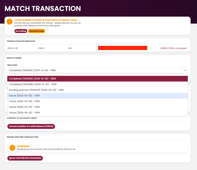 How to work with avtalegiro