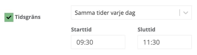 Medlemskap Tidsgräns