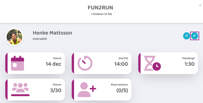 Ställa in aktivitet och notifiera deltagarna