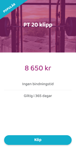 Membership card with a header that combines a background image and a color overlay.